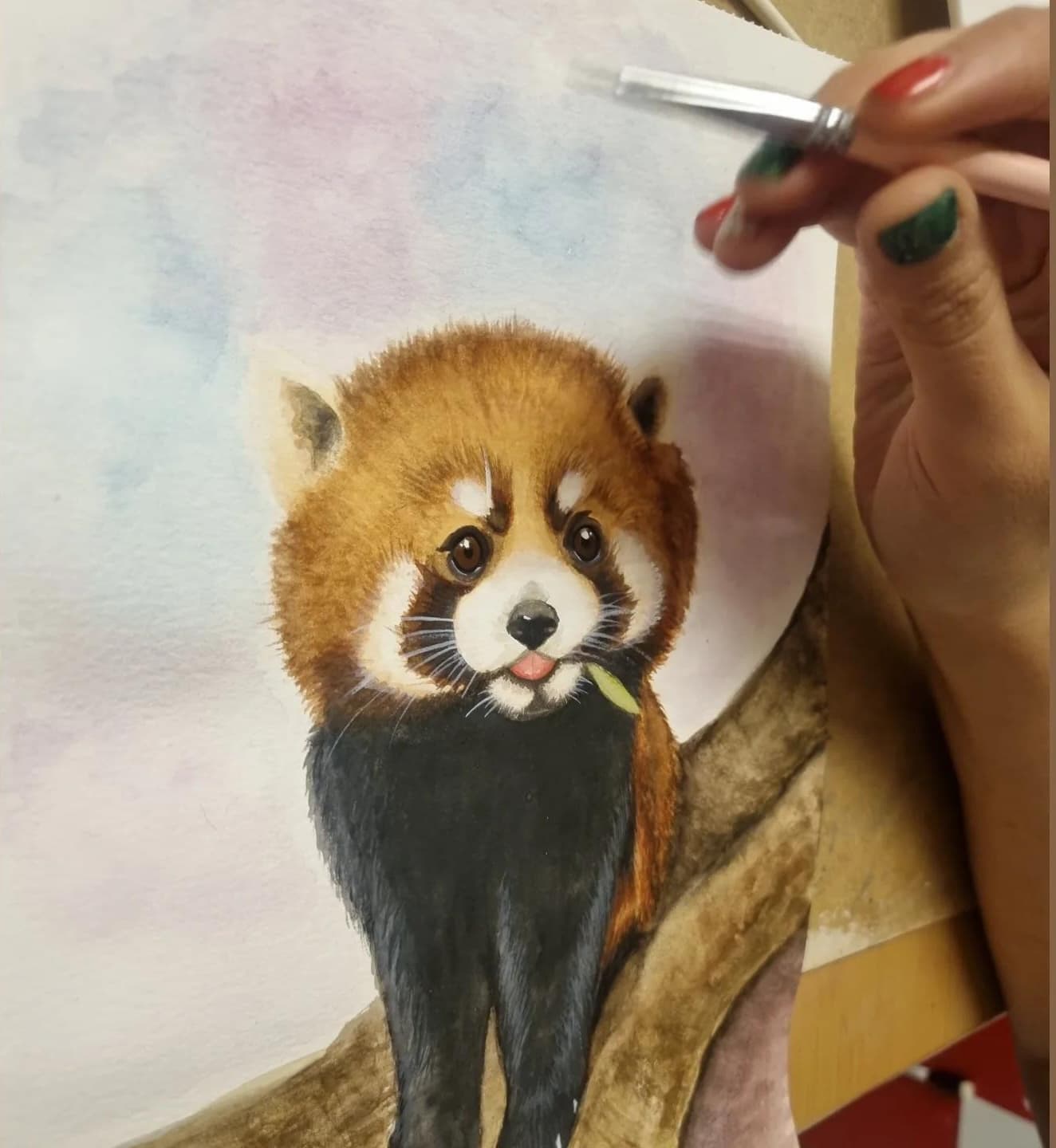 Acuarela creada por una alumna del taller de Josefina Fainé — obra 20