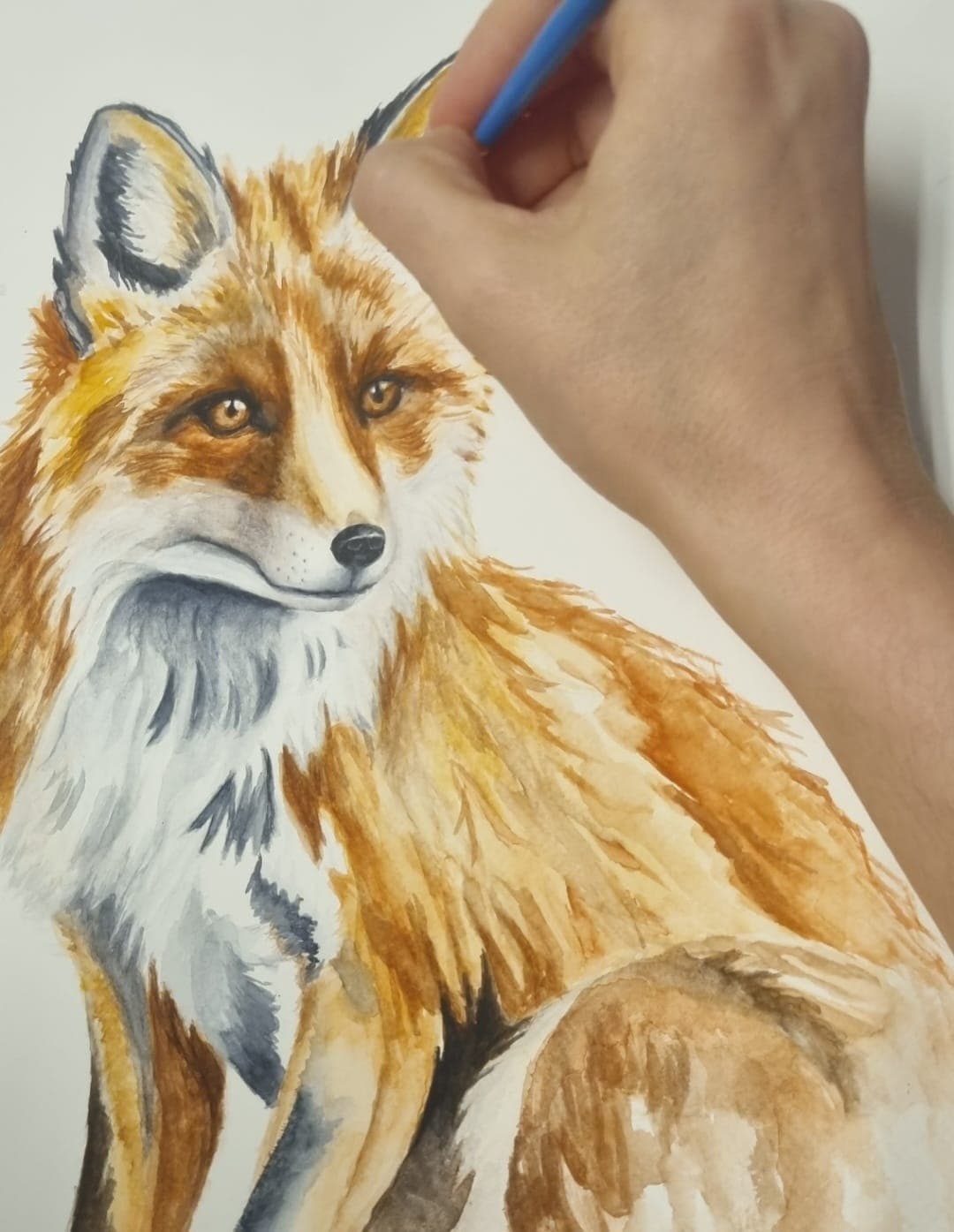 Acuarela creada por una alumna del taller de Josefina Fainé — obra 23