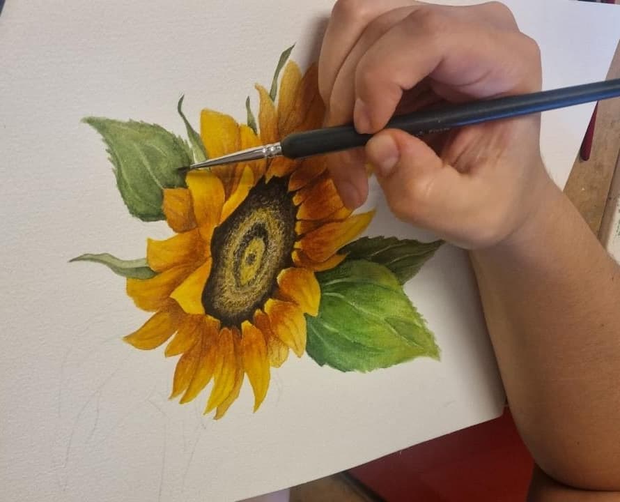 Acuarela creada por una alumna del taller de Josefina Fainé — obra 3
